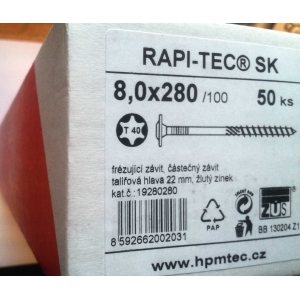Stavební vruty Rapi-tec SK 8x280 mm