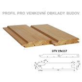Thermoborovice UV 19x117x3000 mm