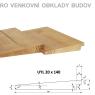 fasádní obklad termowood UYL  20x140 mm
