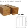 hoblovaný hranol SHP 88x88 mm hoblovaný hranol SHP 88x88 mm