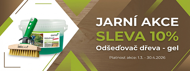 Akce odšeďovač dřeva gel